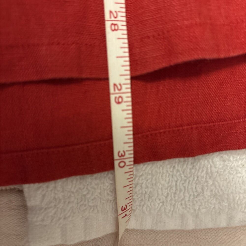 Red Linen Red Lino By Chico’s long sleeve Button Up Top Women’s, XL XXL/ Size 3 - Picture 10 of 10